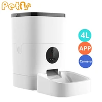 petqueue best sell app 4l auto camera cat pet food wifi video feeder timed feeding bowl smart automatic dog pet feeder