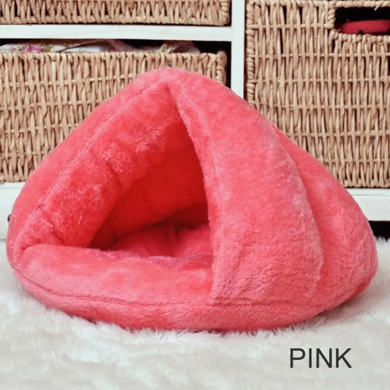

Pet Dog Cat Cave Igloo Bed Basket House Kitten Soft Cozy Indoor Cushion Kennel Warm Washable Nest Hot