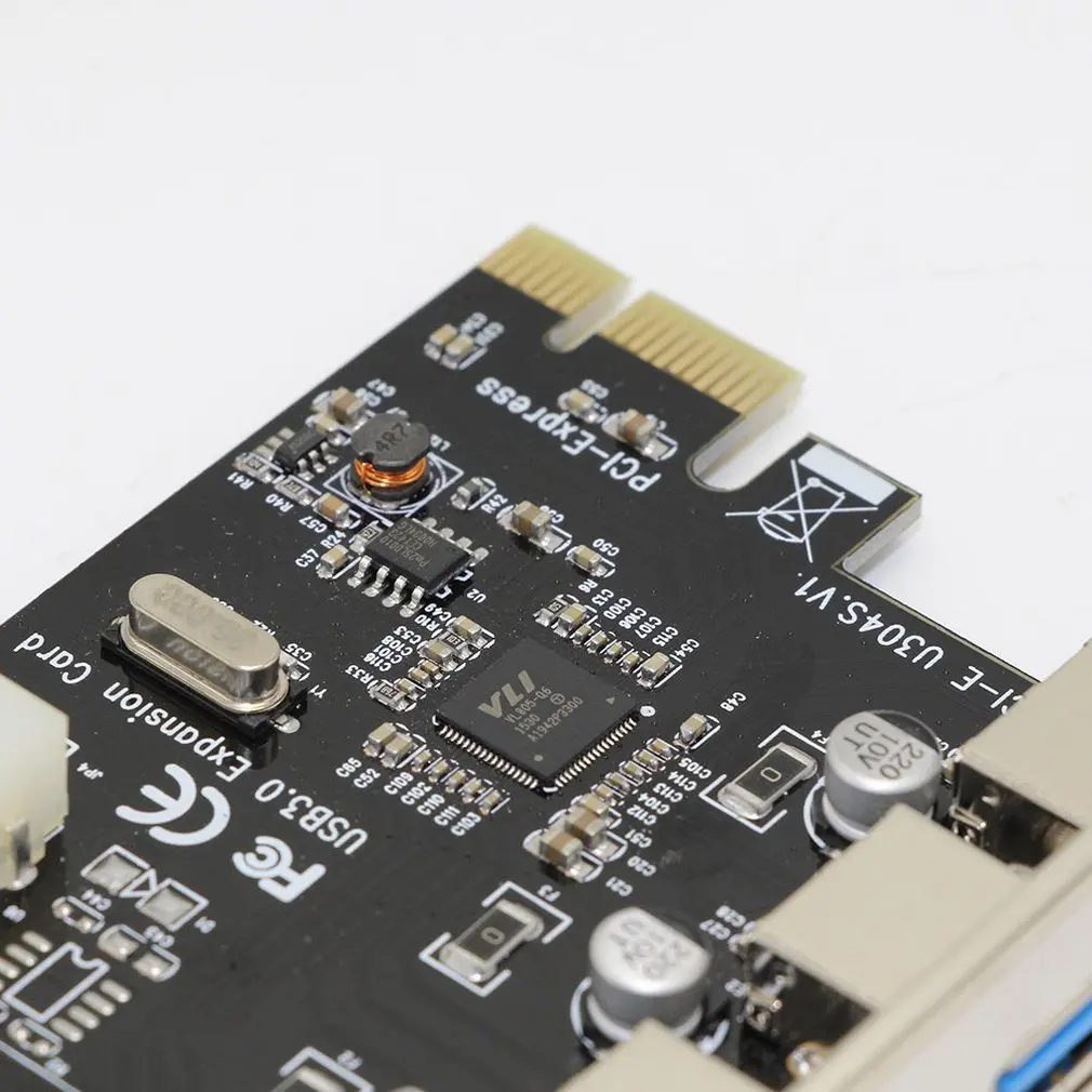 1 шт. настольный компьютер Usb3.0 плата расширения четыре порта Pci-E к Usb3.0 карта расширения адаптер Usb3.0Hub