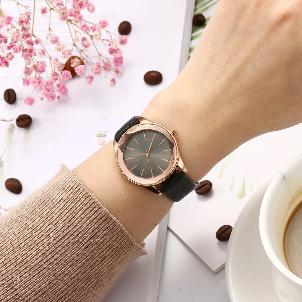 

New Fashion Women Dress Watches Leather Band Quartz Watch Women Wristwatches Ladies Watches Cool Clock Reloj Mujer Free Shipping