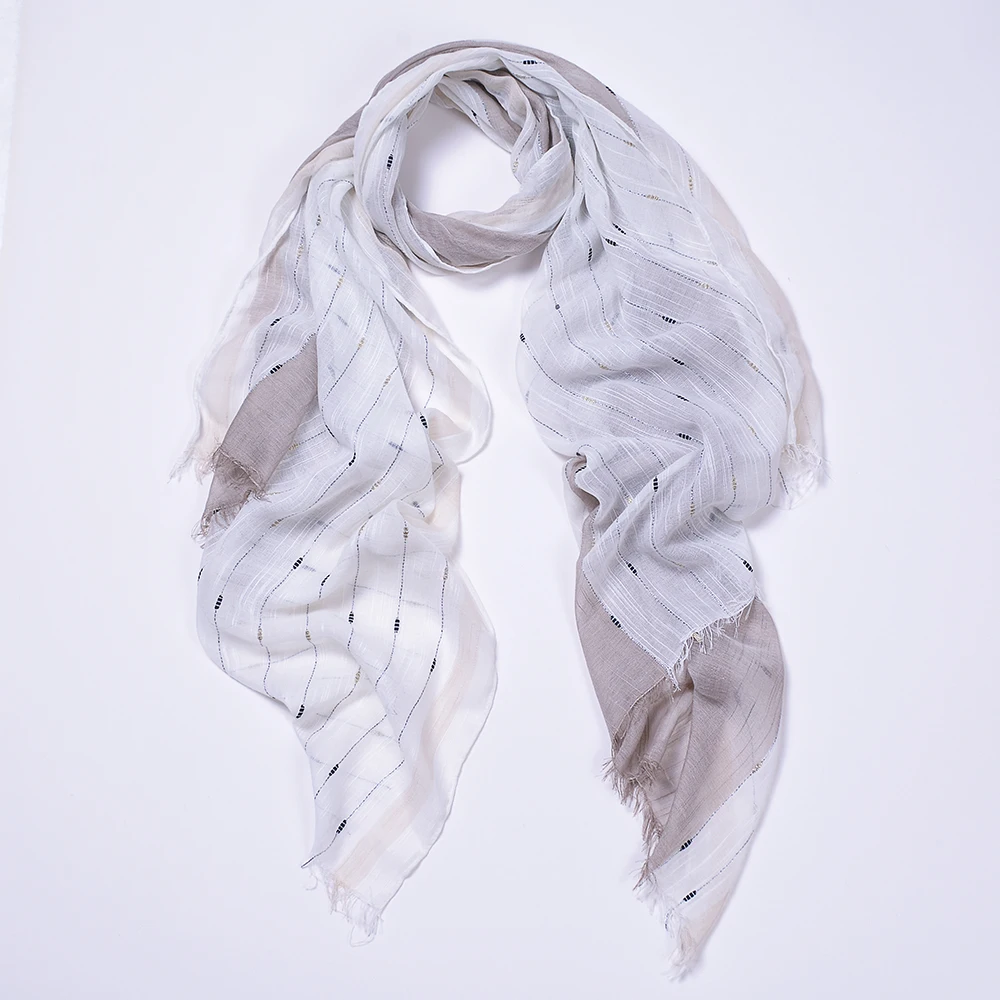 Разноцветный шелковый шарф женский Дикий большой тонкий Летняя Пляжная Защита