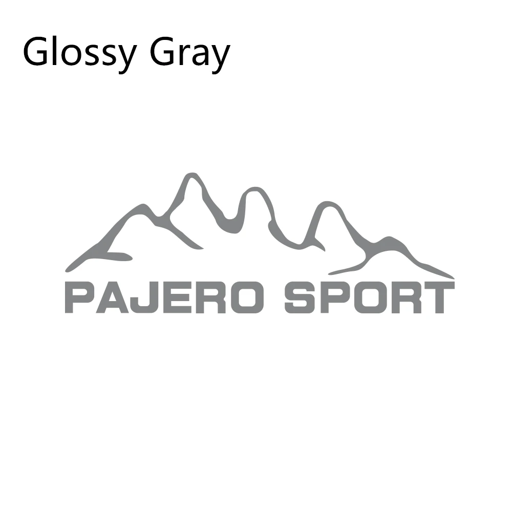 Glossy Gray Автомобильные наклейки для Mitsubishi pajero sport Styling Виниловая пленка Авто наклейки своими руками Автомобильные украшения автомобильные принадлежности для тюнинга - Название цвета: Glossy Gray