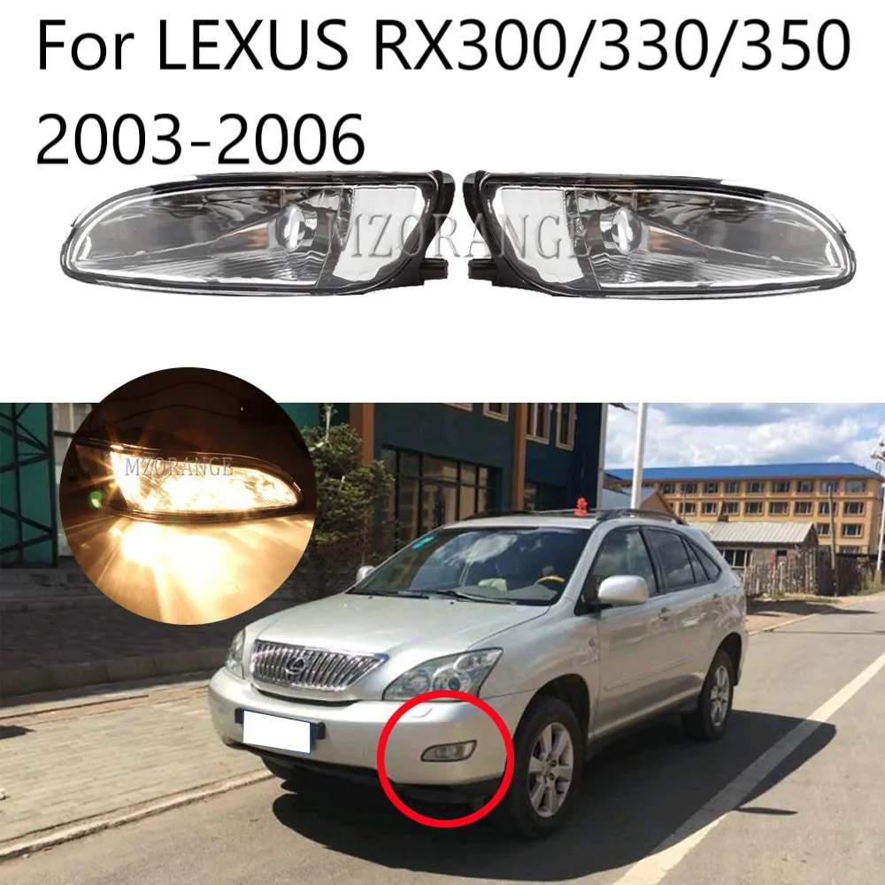 Автомобильный передний бампер противотуманная фара без лампы для Toyota LEXUS RX300 RX330