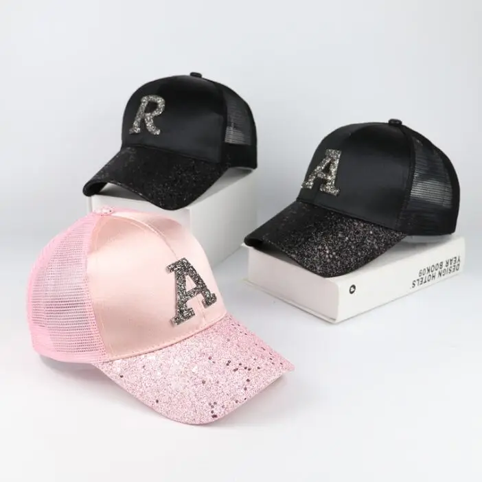 Летние женские бейсболки с надписью Стразы элегантные мужские однотонные