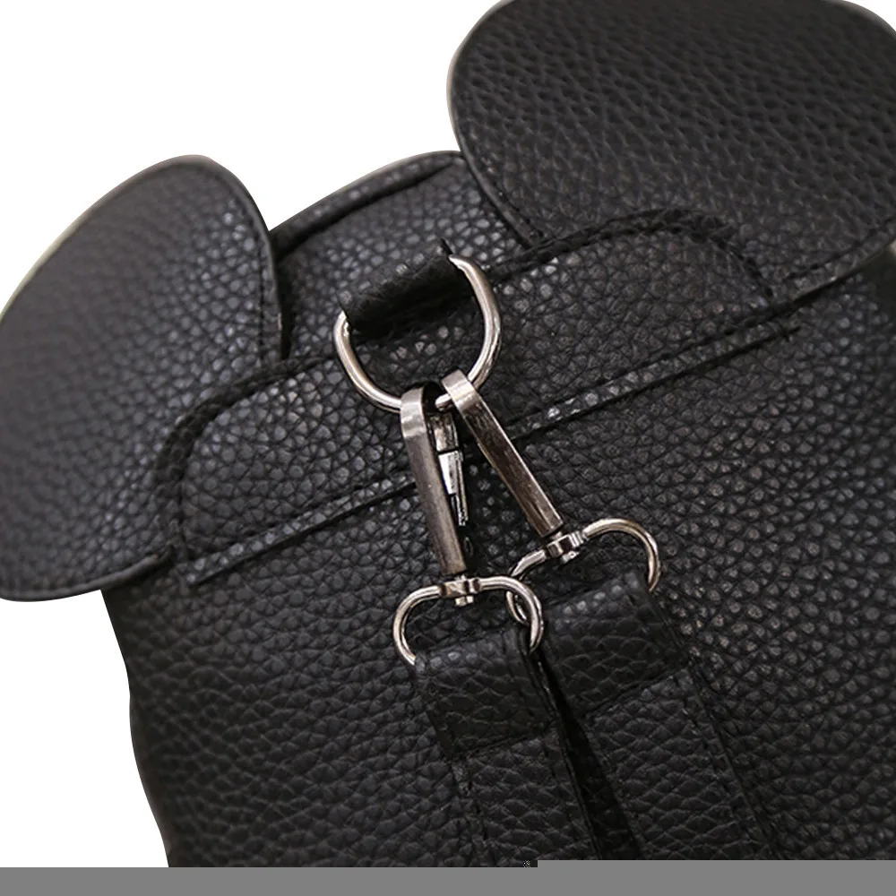 Модный рюкзак новинка с Микки Маусом Женская мини сумка женский чистый цвет для