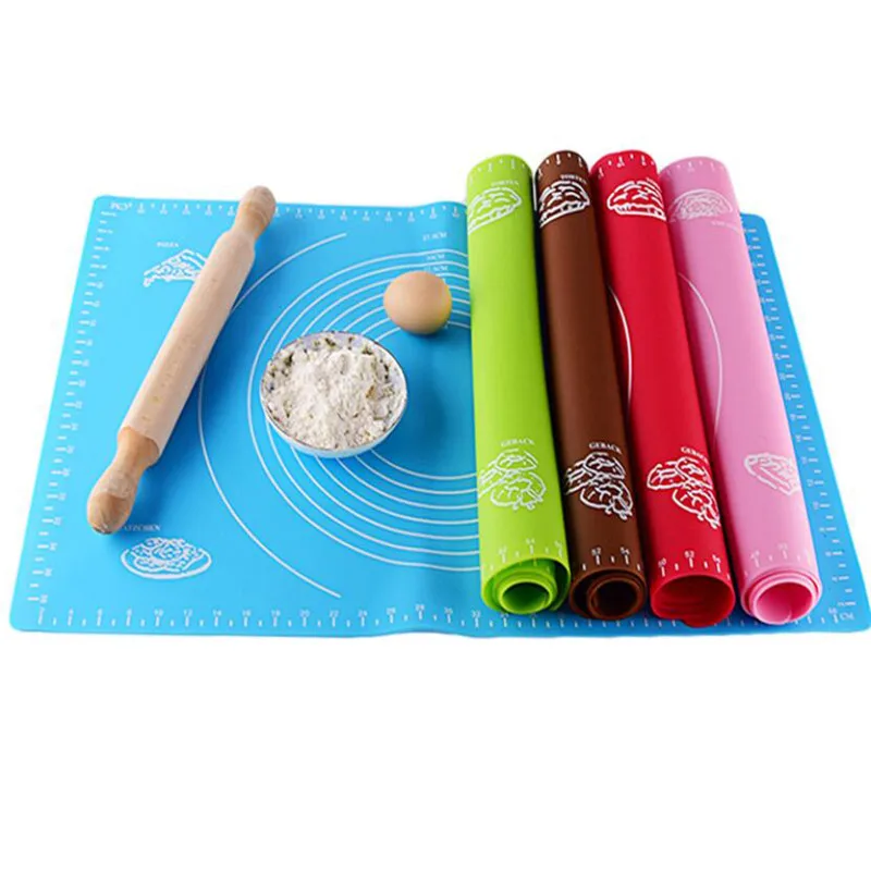 

Silicone baking mat, a large baking mat for rolling dough, pizza dough, non-stick pan holder, and pastry ZD