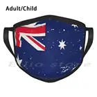 Флаг Австралии-Австралийский флаг, дизайнерский смешной принт, многоразовый теплый шарф, маска австралийского флага, Австралийский флаг