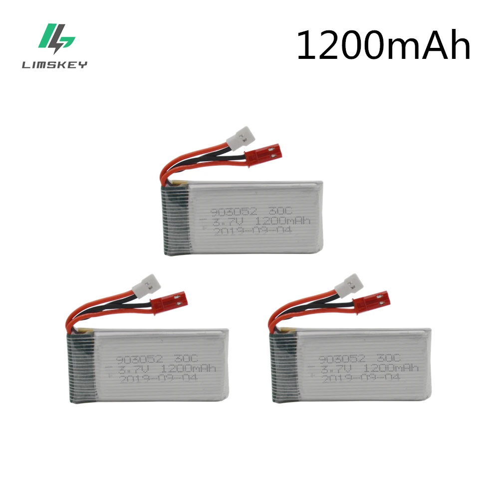 3 шт. 7 в 1200 мАч 25C фотоаккумулятор 903052 для радиоуправляемой системы X5SW X5 M18 H5P|lipo