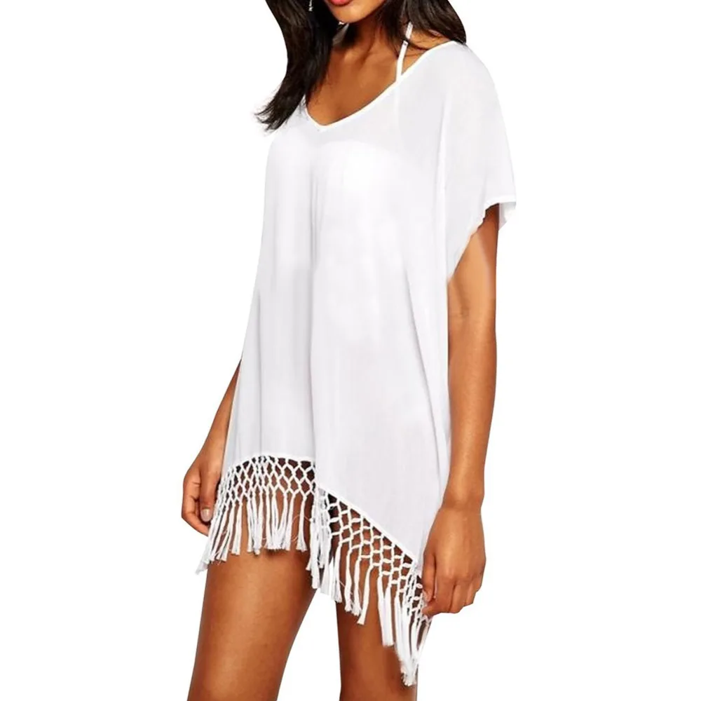 Туники для пляжа женская накидка на купальник Женская купальная одежда Пляжная