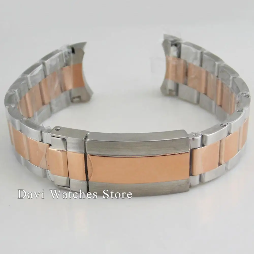 Стерильный розовый золотистый браслет 20 мм 316L из твердой нержавеющей стали