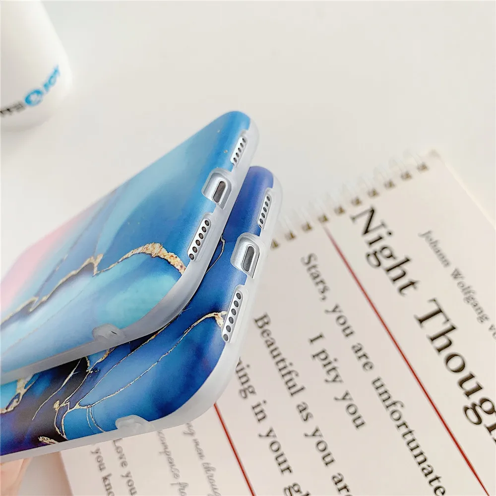 

Marble Case For iPhone 12 Mini 11 Pro Max 7 8 Plus X XR XS Max SE 2020 Case Soft Silicone Marble Anti-fall Cover Coque Capa