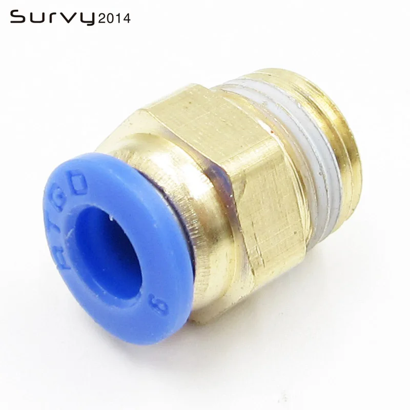 4 шт. прямой нажимной в фитинге пневматический толчок для подключения воздуха 6 мм