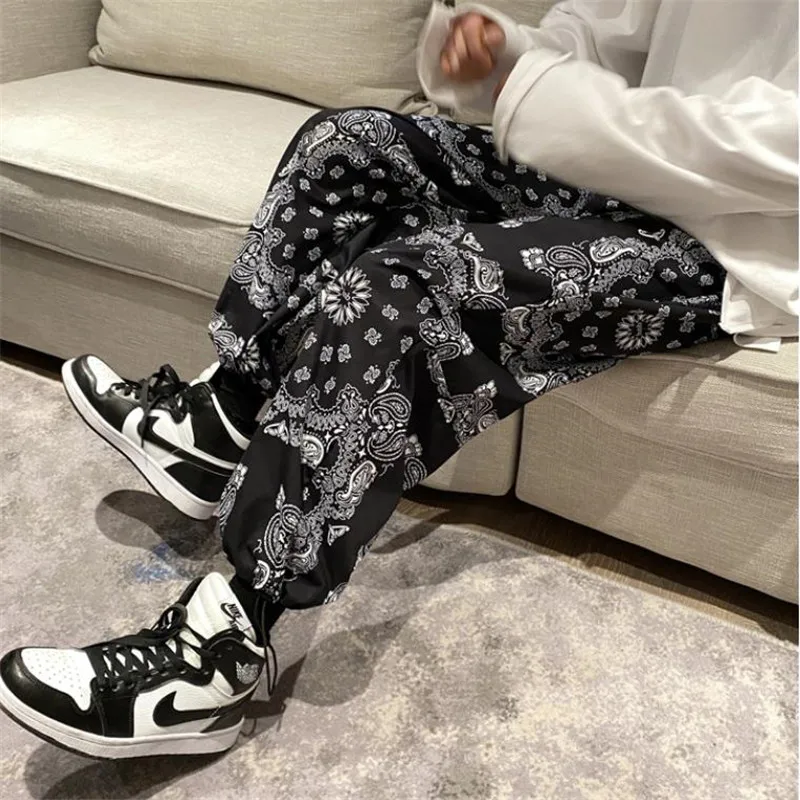 

Hip Hop Streetwear Baggy Harem Pants Men Oversized Summer Autumn Sweatpants Harajuku Joggers Women Rock Wide Leg Pants Trousers