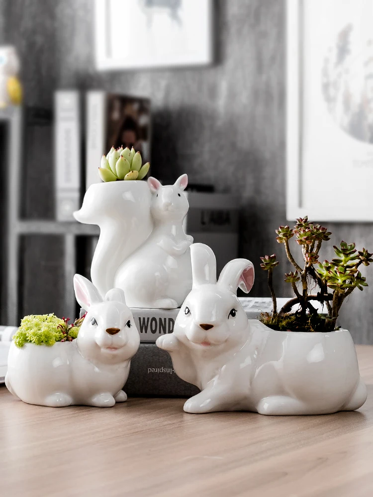 Цветочный горшок в скандинавском стиле креативный мясистый микро ландшафтный