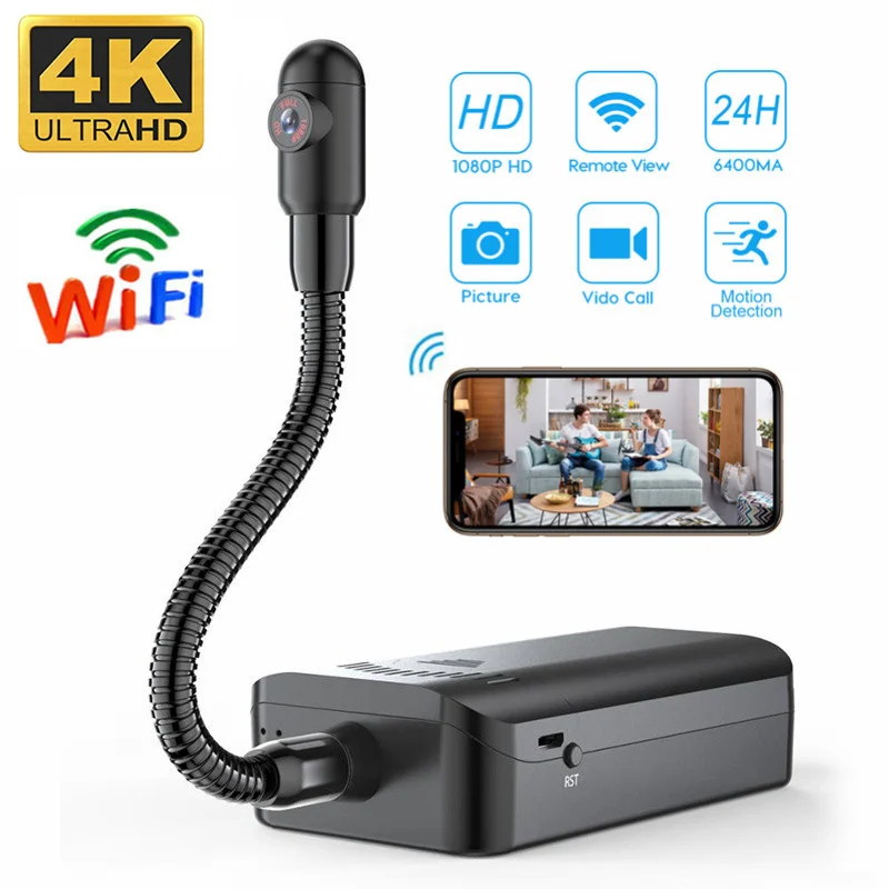 Беспроводная мини камера 4K DIY Wi Fi HFD дистанционный мониторинг микро регистратор