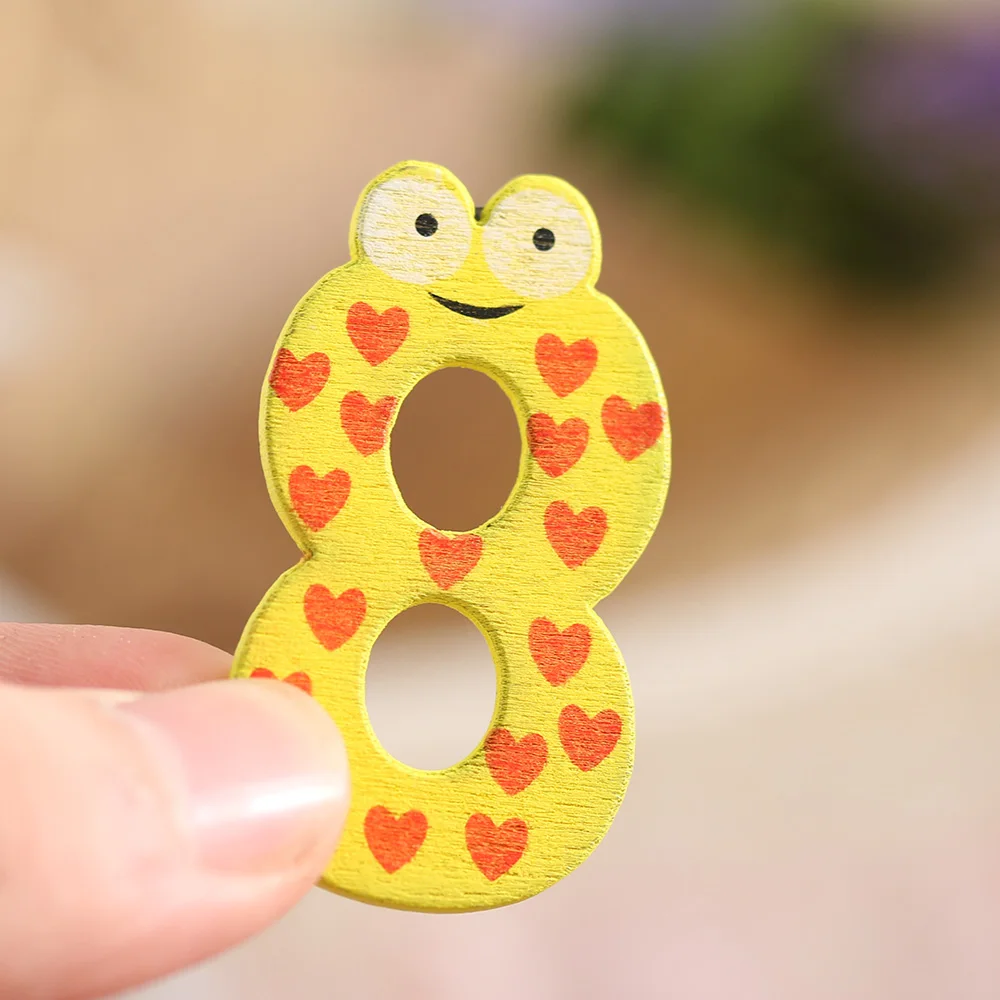 10 шт./компл. Монтессори детский холодильник с номером магнитная фигура на