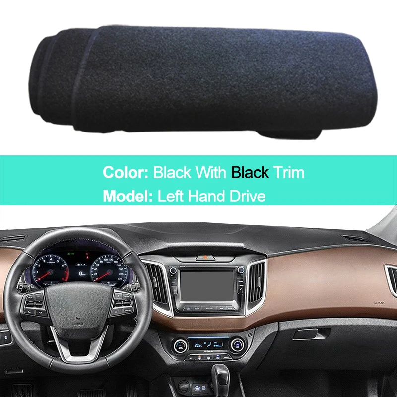 

Автомобильный чехол для приборной панели Hyundai Creta Ix25, 2014, 2015, 2016, 2017, 2018, 2019, 2020, LHD