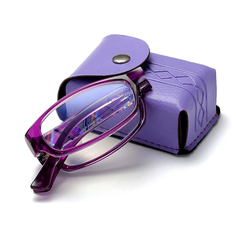 

2021 New Folding Reading Glasses Women Men Presbyopia Glasses Plastic Frame Optical Hyperopia+1.0+1.5+2.0+2.5+3.0+3.5+4.0