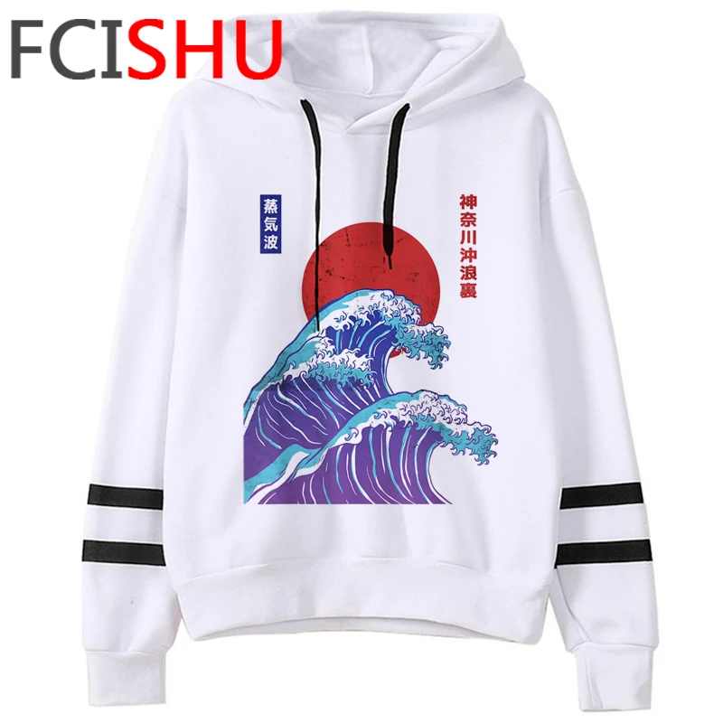

Vaporwave hoodies men Oversized anime male pullover Ulzzang harajuku