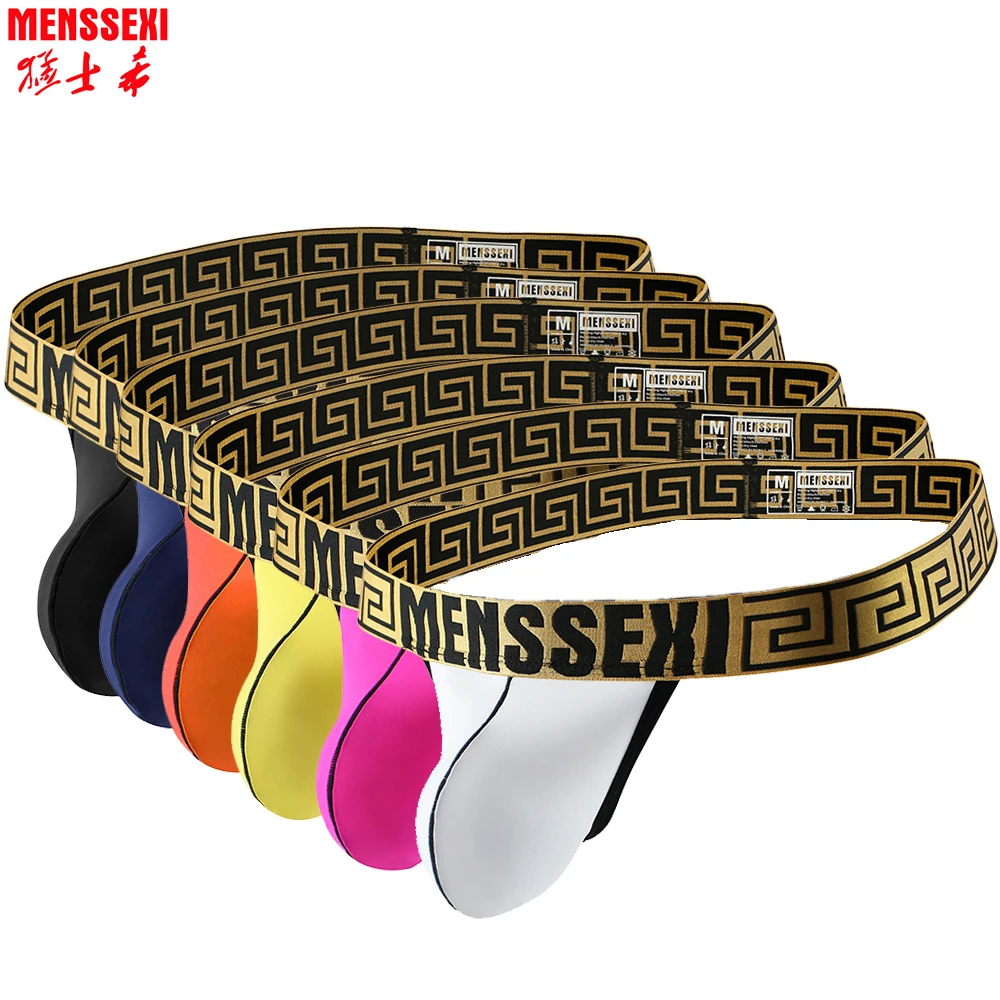 3 шт./лот нижнее белье сексуальные мужские стринги модные трусы Бесшовные