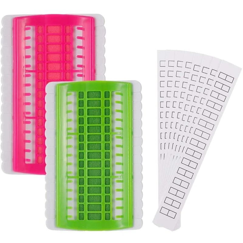 2 Pieces Floss Organizer Embroidery Kit Cross Stitch Tool 30 Positions Thread Organizers Sewing | Дом и сад