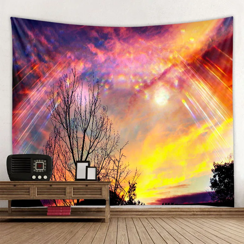 

Dream Flower Sky Tapestry Dream Scene Mandala Tapestry Hippie Bohemian Decoration Home Decor Mattress Sofa Blanket Beach Mat