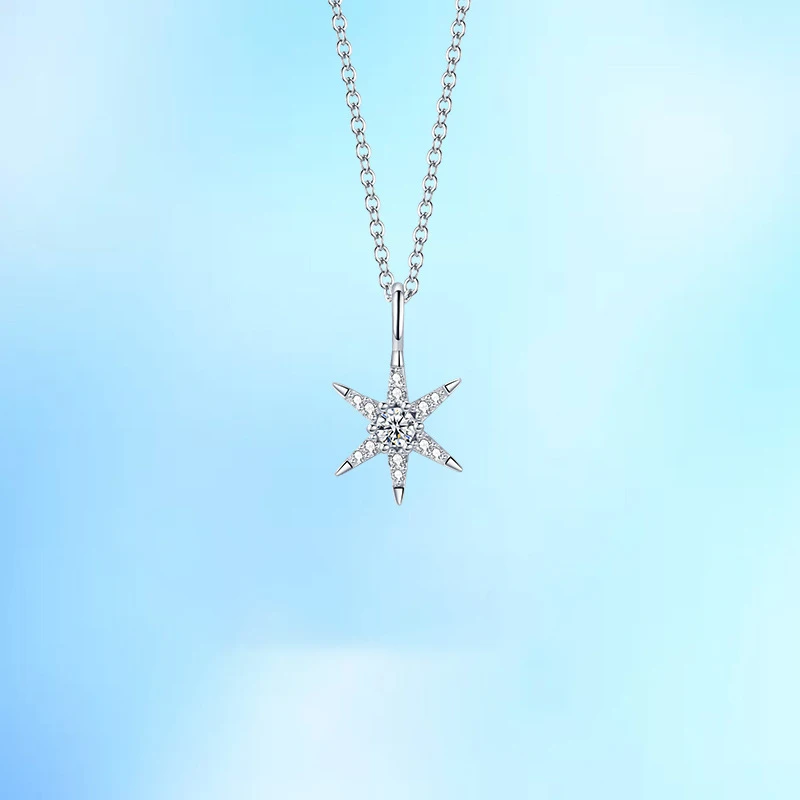 Модная подвеска на цепочке ожерелье в виде кленового листа Форма Сияющий Циркон