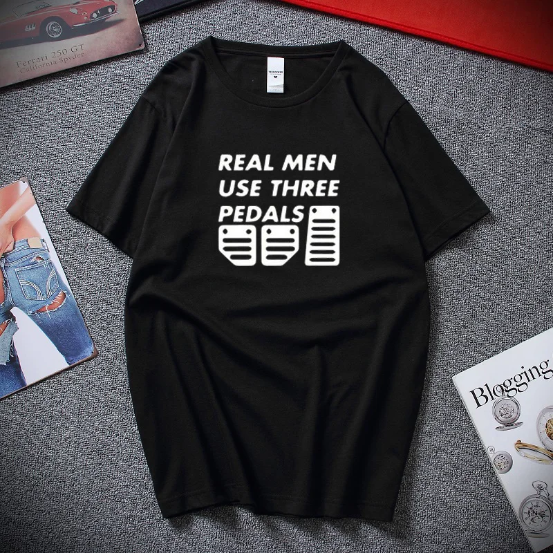 

New Summer Womenual Transmission T-shirt Real Women USE Three Pedal Tee Tops High Quality Short Sleeves