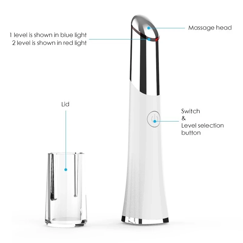 Электрический термомассажер для глаз уход за кожей ионное косметическое