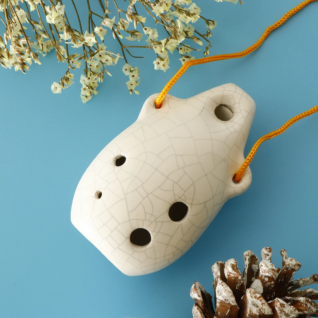 1 шт. керамический альт окарина 6 отверстий для детей начинающих