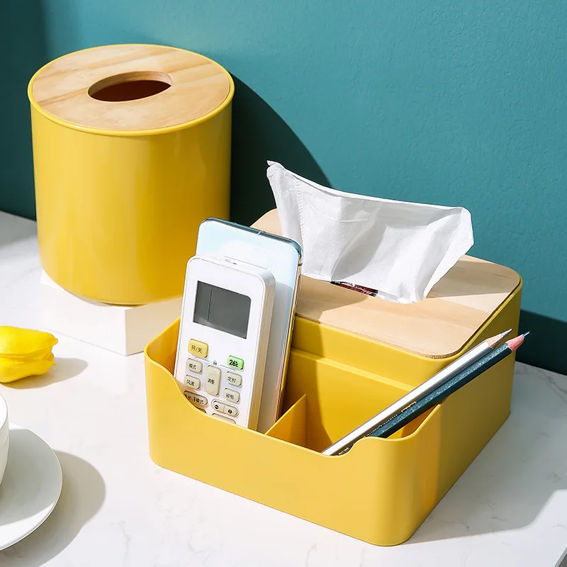 

Home Tissue box living room plastic drawer box bedroom roll paper drawer creative multifunctional remote control storage box