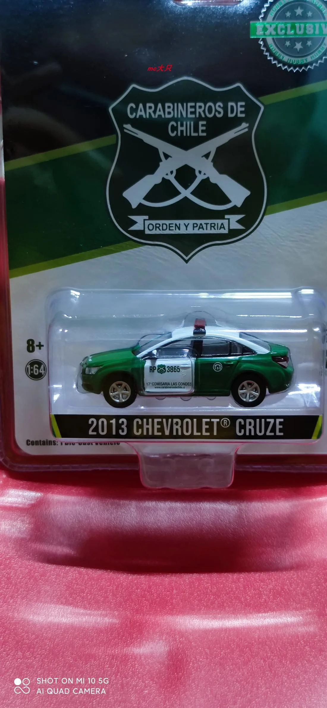 GreenLight 1:64 2013 Chevrolet Cruze Чили модель автомобиля из сплава металлические игрушки для