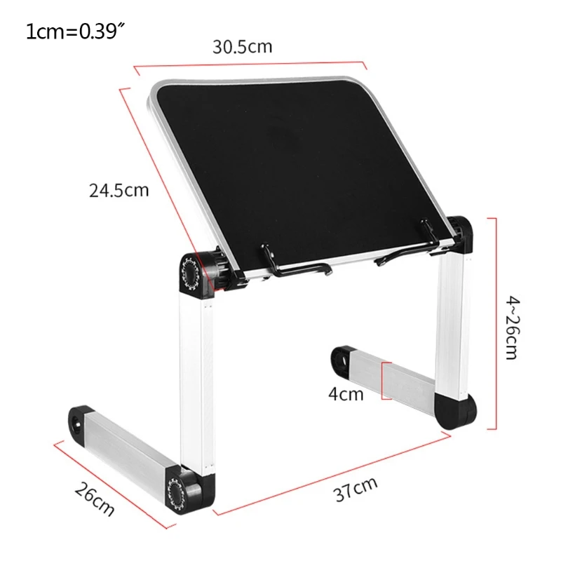 

Foldable Reading Book Holder Bookcase Stand for Cookbook PC 360 Degree Adjustable Support Desk Organizer
