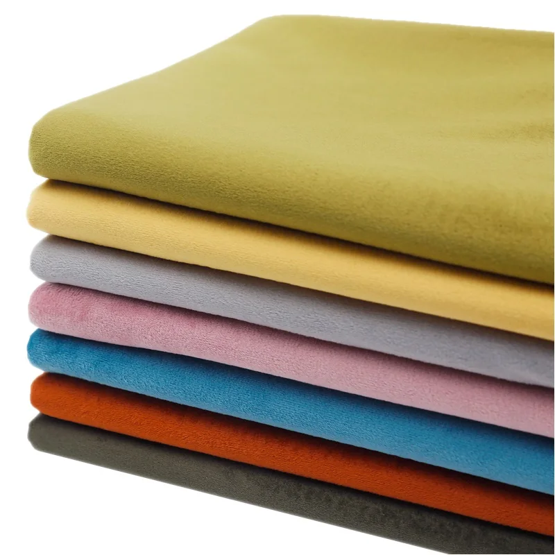 Двусторонняя бархатная мягкая ткань в ассортименте для изготовления кошельков и