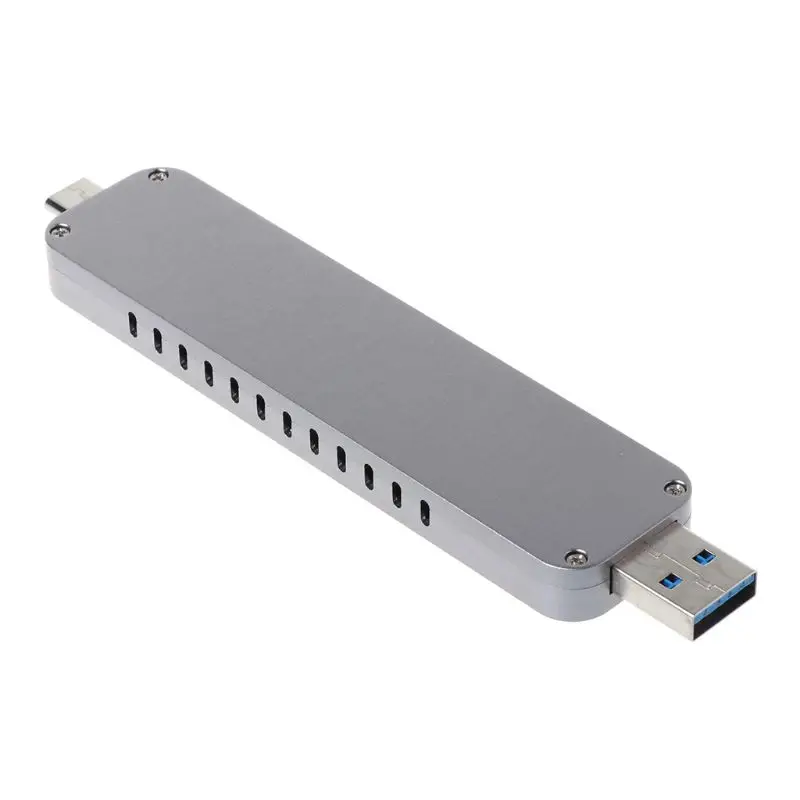 

NVMe M.2 Enclosure NVMe SSD to USB 3.1 Type-C and Type-A Adapter Converter for M.2 PCI-e (M Key) SSD