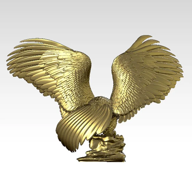 3d резная Орлиная скульптура модель для станка с ЧПУ или принтер в формате STL |