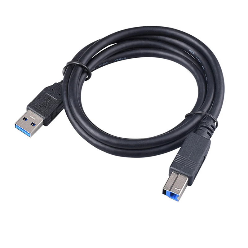 10 шт./лот черный USB 3 0 A B/Папа папа B Мужской кабель для принтера сканер принтеры