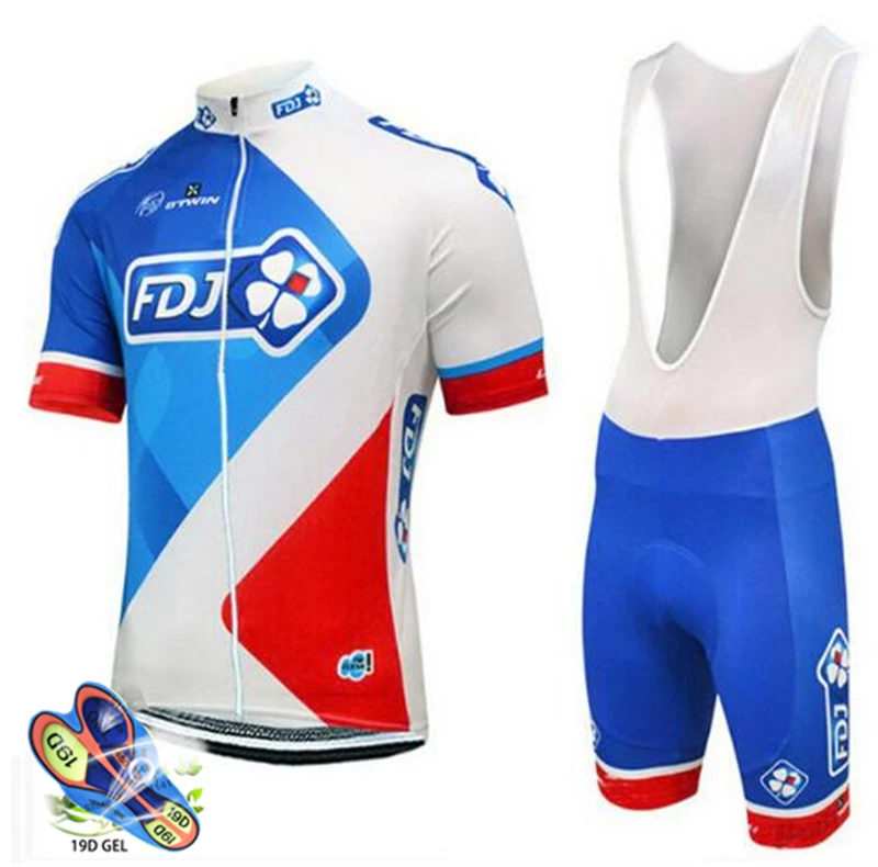 5 Набор для велоспорта Pro Team FDJ одежда для велоспорта велотренажеры комплект велосипедных трикотажных трусов Ropa Ciclismo Hombre комплект для велоспорта - Цвет: 5