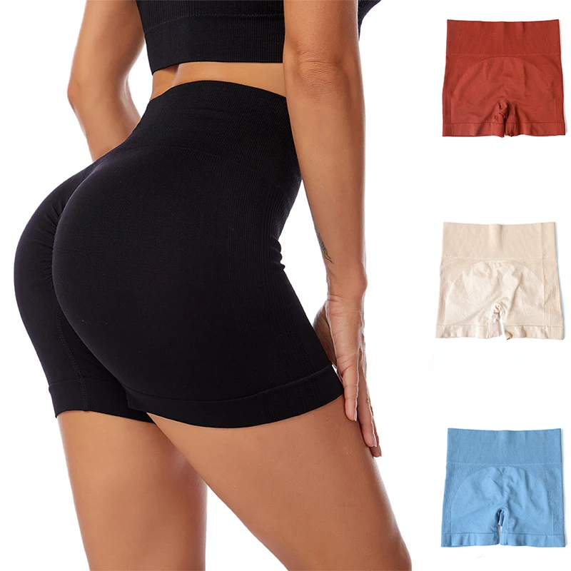 

High Waist Slim Fit Yoga Shorts Female Gym Leggings Women Push Up Seamless Short Tights Running Tummy Control Workout Gym Shorts