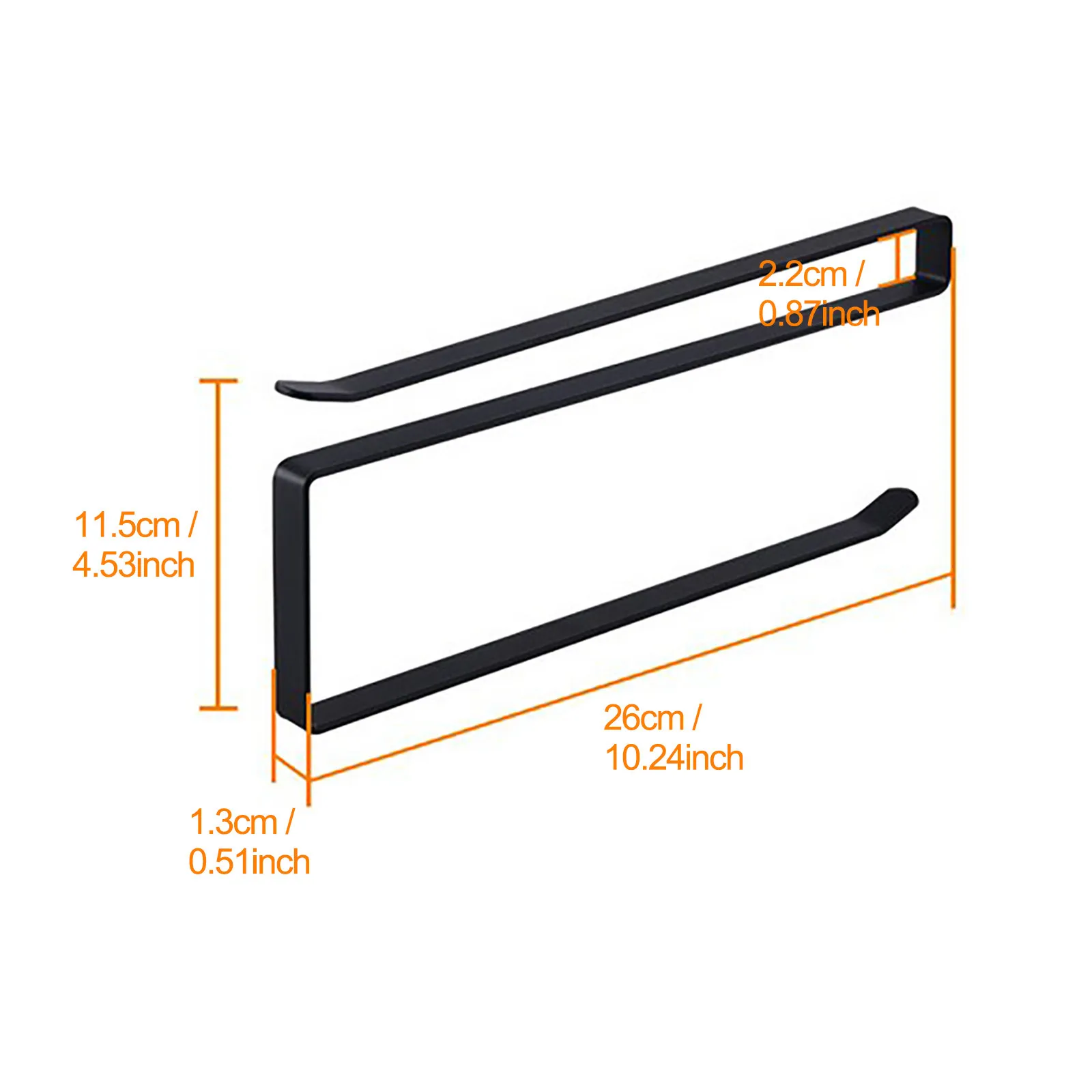 

Roll Paper Holder Stylish And Simple Design Punch-Free Home Kitchen Cabinet Towel Rack Fresh-Keeping Bag Stainless Steel Shelf