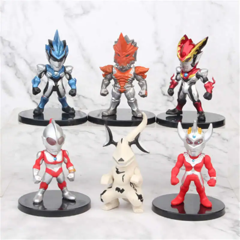 6 шт./компл. Ultraman Alliance Tyro Rosso Брюс Супермен игрушка в капсуле 7 5 см | Игрушки и хобби
