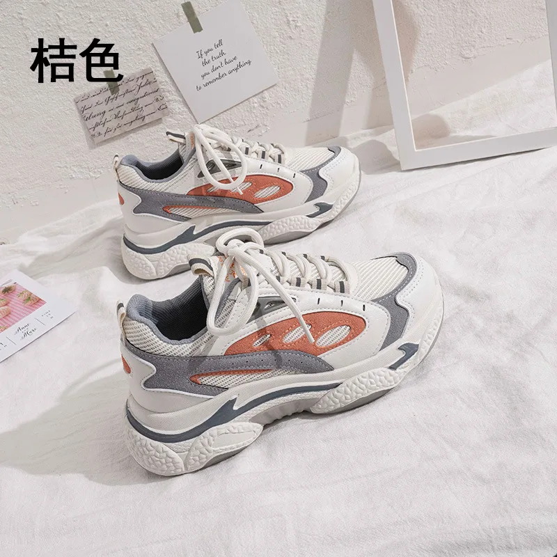 

LEOSOXS Women Sneakers Casual Shoes Spring Breathable Women Vulcanized Shoes Fashion Female Chunky Platform Comfort Sneakers New