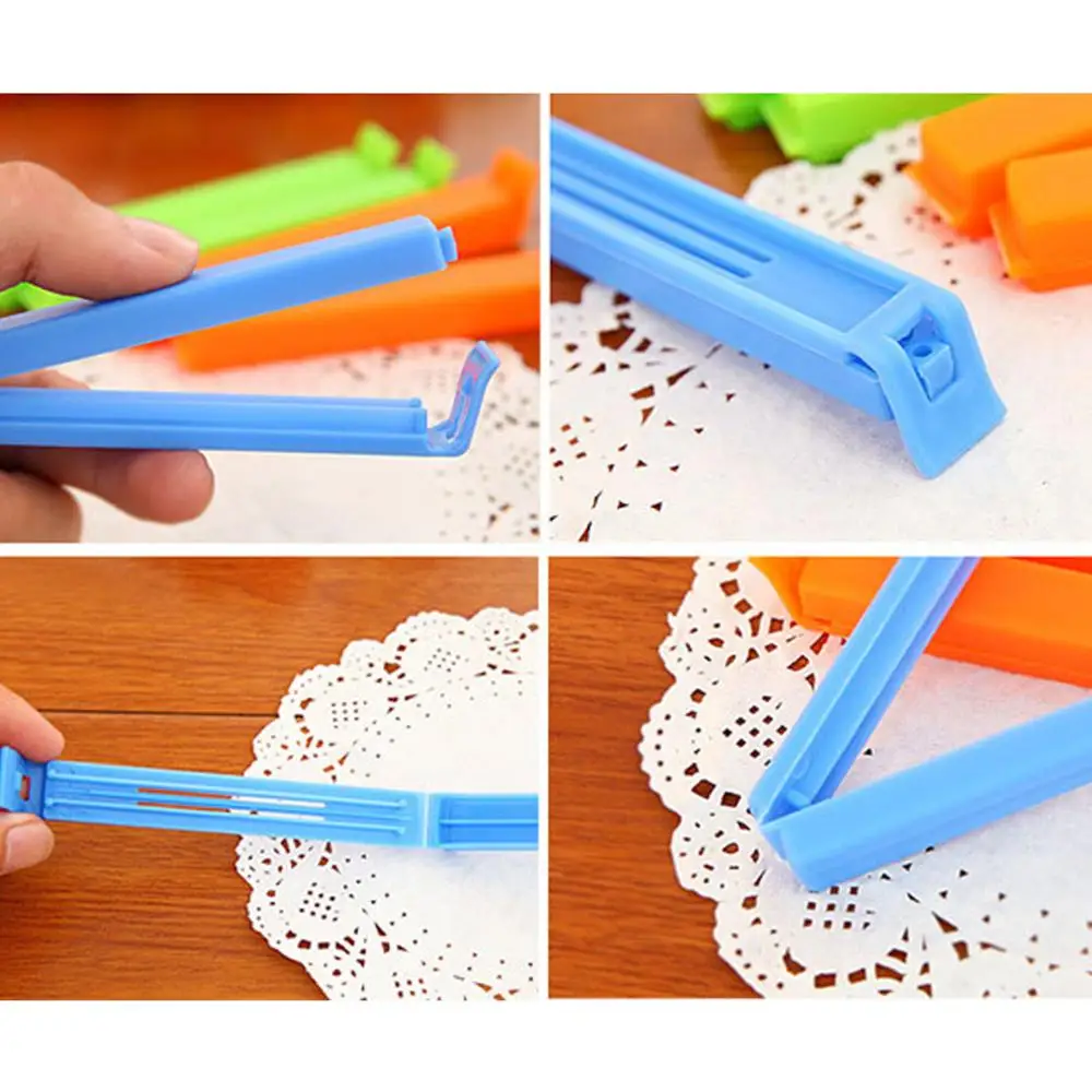 Снэки хлеб закуски кондитерские изделия карманные зажимы для запечатывания