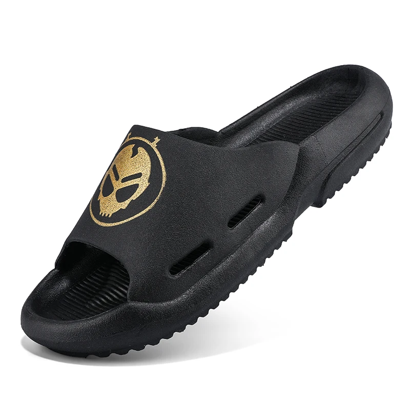 

Summer Slides Slip On Breathable Slippers Non-slip Bathroom Home Shoes Thick Sole Beach Sandals