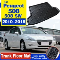 for peugeot 508 sw 508sw 20102018 boot mat rear trunk liner cargo floor tray carpet mud pad guard protector accessories