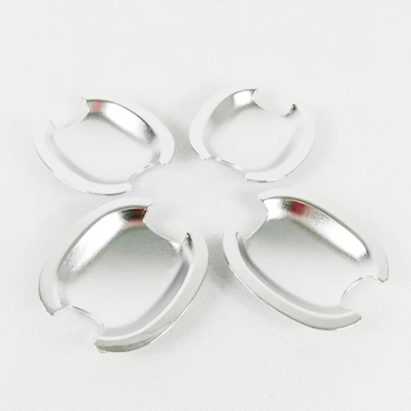 Для Tiguan 2012 2013 2014 2015 2016 ABS Пластиковая защита дверной ручки крышка части автомобиля стайлинг 4 шт. включено.