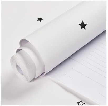 Baby Boy Girl Colorful Star Wallpaper Childs Bedroom Decor Self Adhesive PVC Furniture Wallpapers Kids Mural Cartoon Stars New |