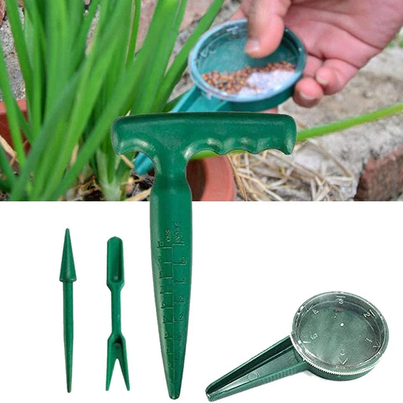 

Garden Hand Tool Flower Plant Sow Traditional Sets Pistol Grip Dibber, Sowing Seeds Dispenser, Seedlings Dibber And Widger