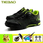 Велосипедная обувь TIEBAO, дышащая, самозакрывающаяся, для горных велосипедов, SPD, велосипедные педали, для верховой езды
