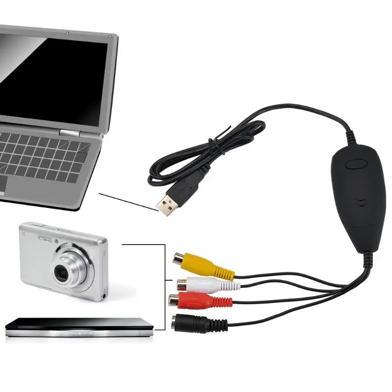 Адаптер Ezcap170 USB 2 0 для видеозахвата V8 Hi8 DVD VHS видеорегистратор конвертер|Карты